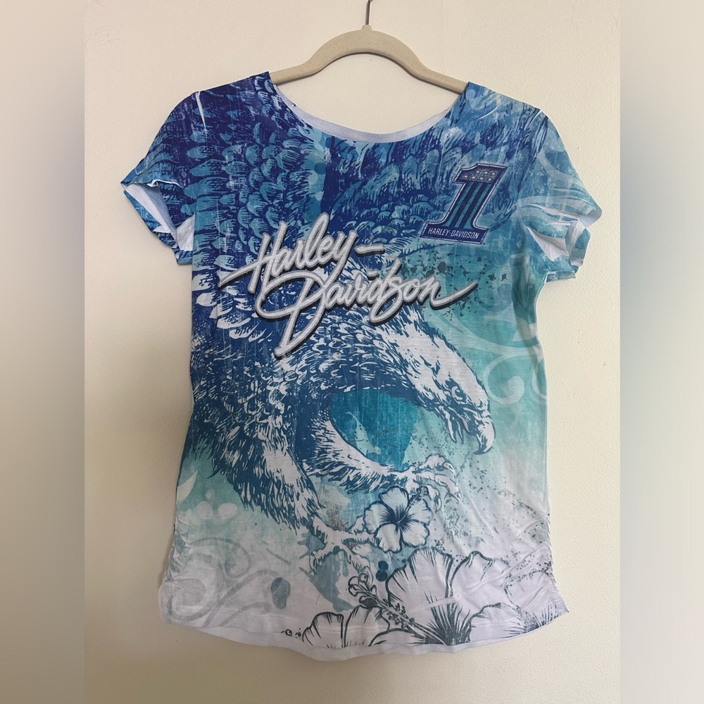 Harley Davidson tropical Eagle shirt